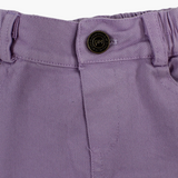 Baby Girls Gabardine Shorts – Purple