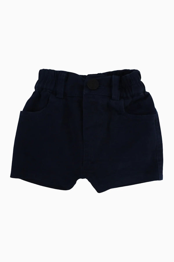 Baby Boys Gabardine Shorts – Navy