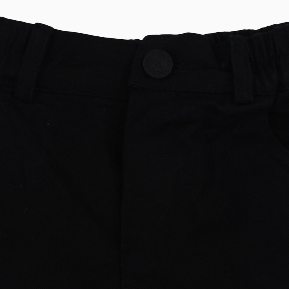 Baby Boys Gabardine Shorts – Black