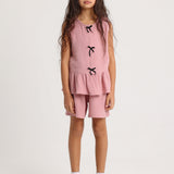 Girls Outfit Set – Dusty Pink (Sleeveless)