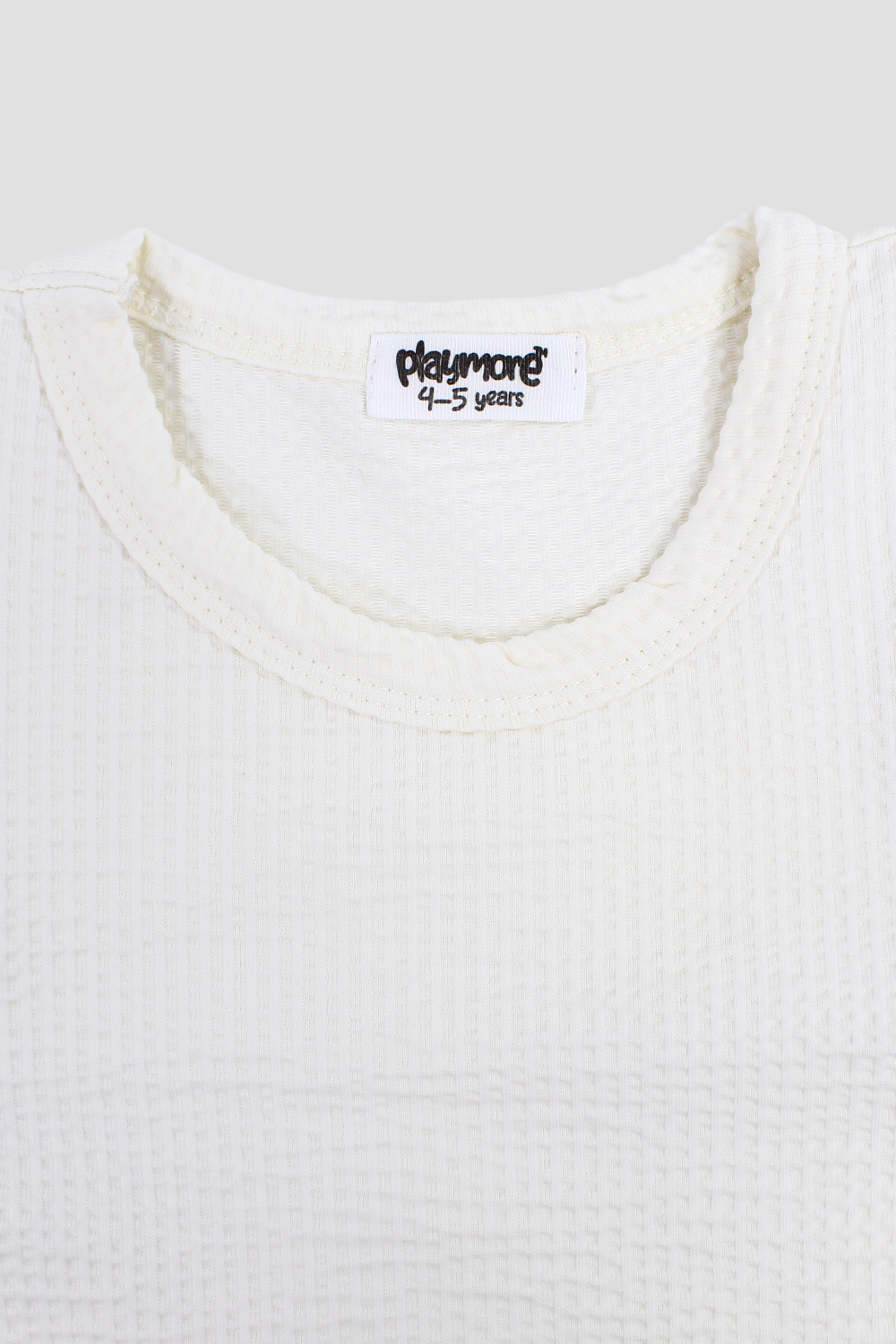 Girls Cotton Tank Top – Off-white