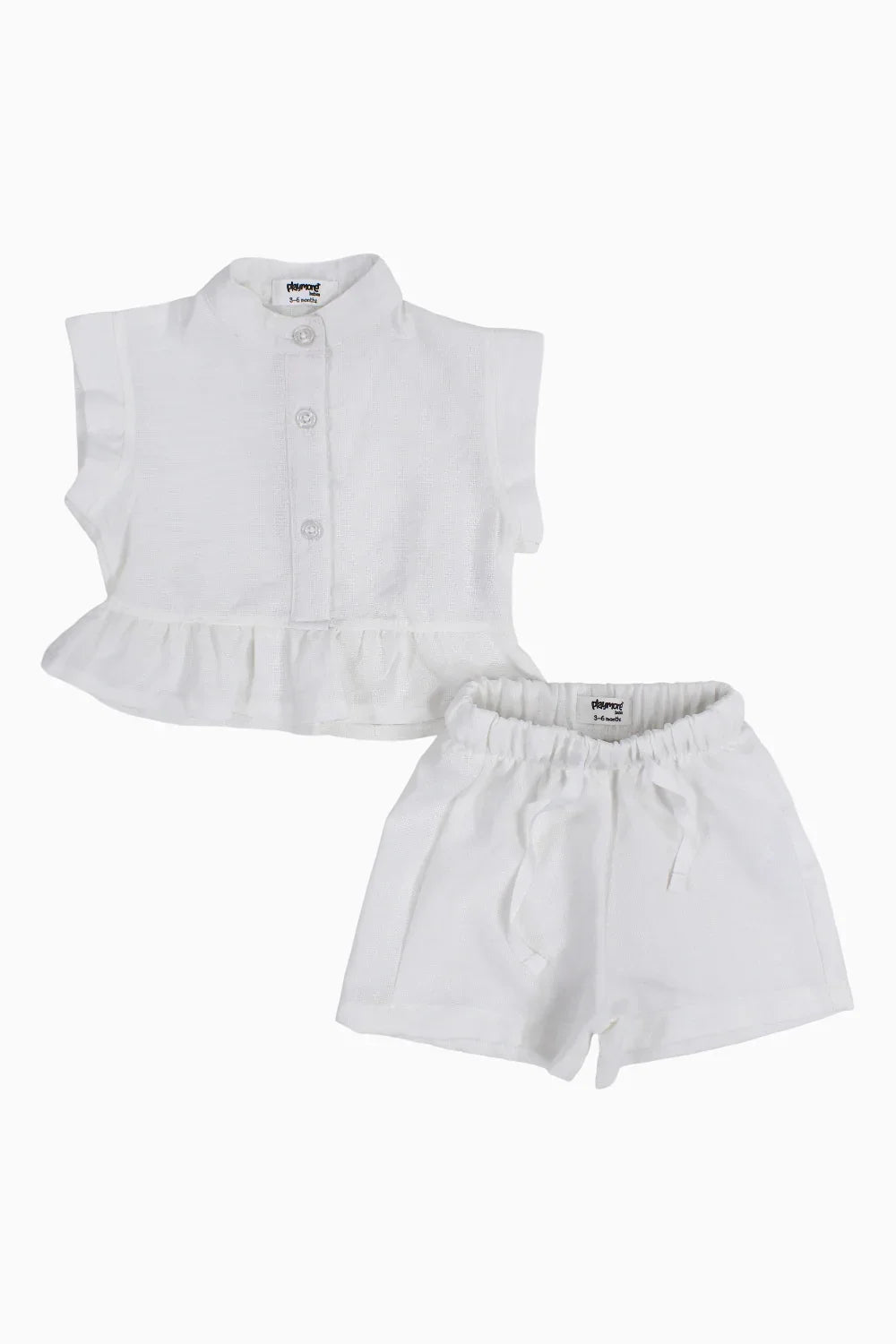 Baby Girls 2-Piece Outfit Set – Off-white - Clothing - Playmore