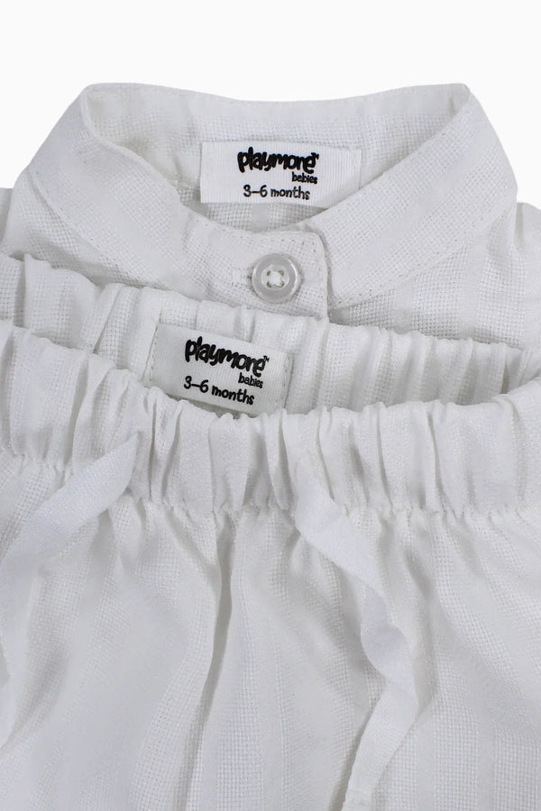 Baby Girls 2-Piece Outfit Set – Off-white