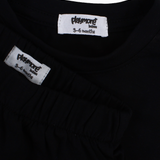 Baby Girls Cotton 2-Piece Outfit Set – Black