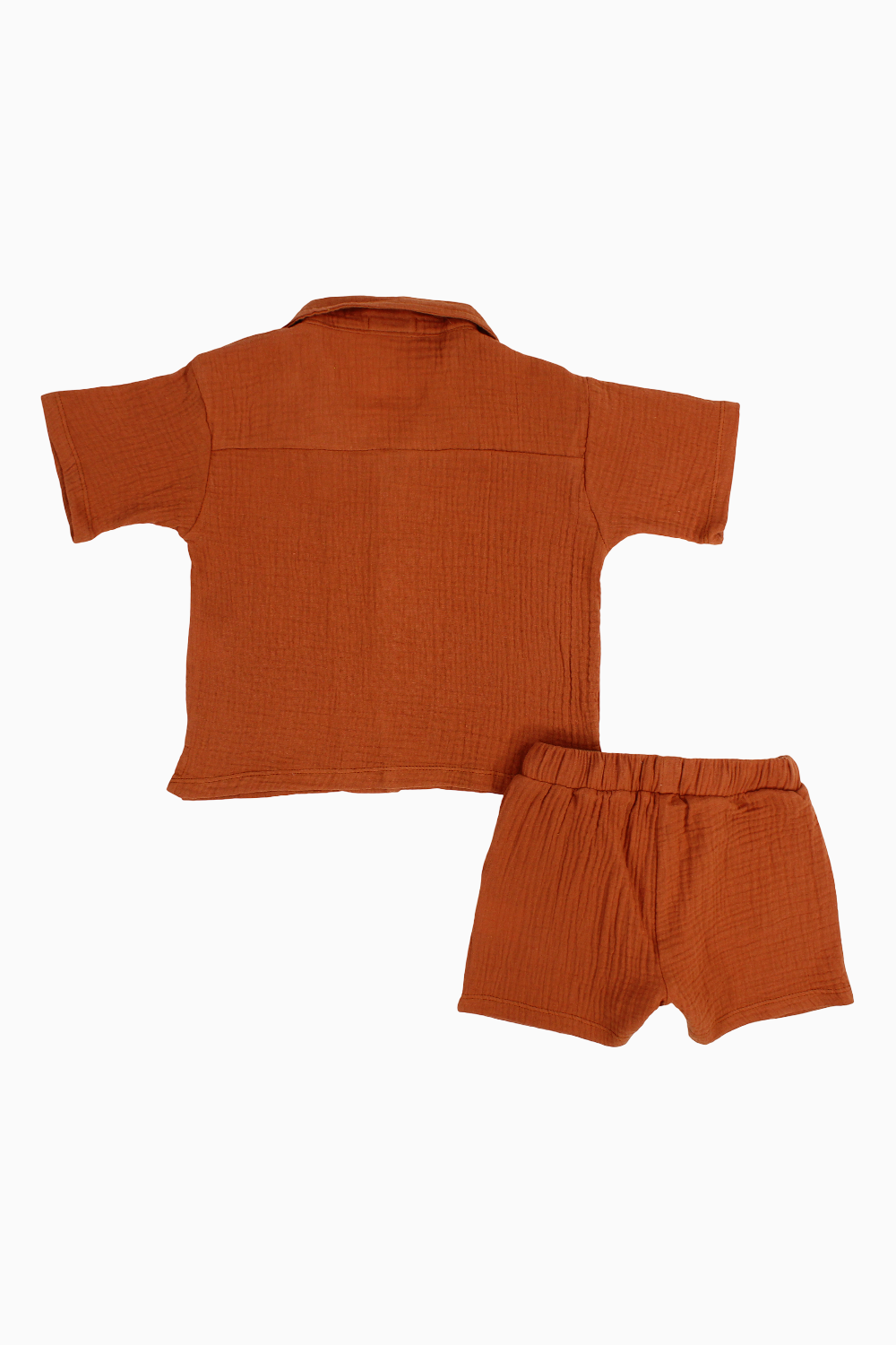 Unisex Baby Cotton 2-Piece Outfit Set – Brick