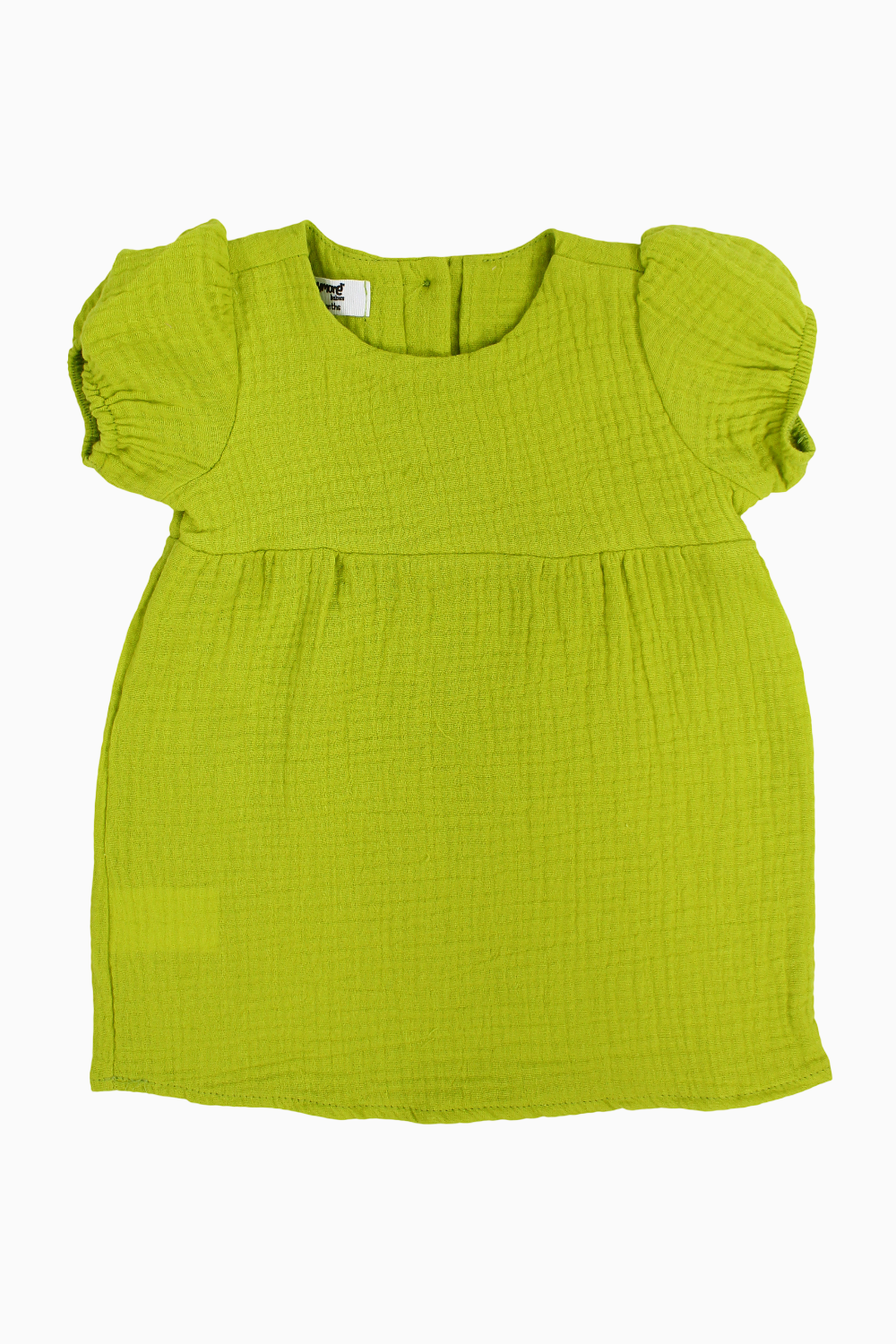 Baby Girls Cotton Dress – Light Green