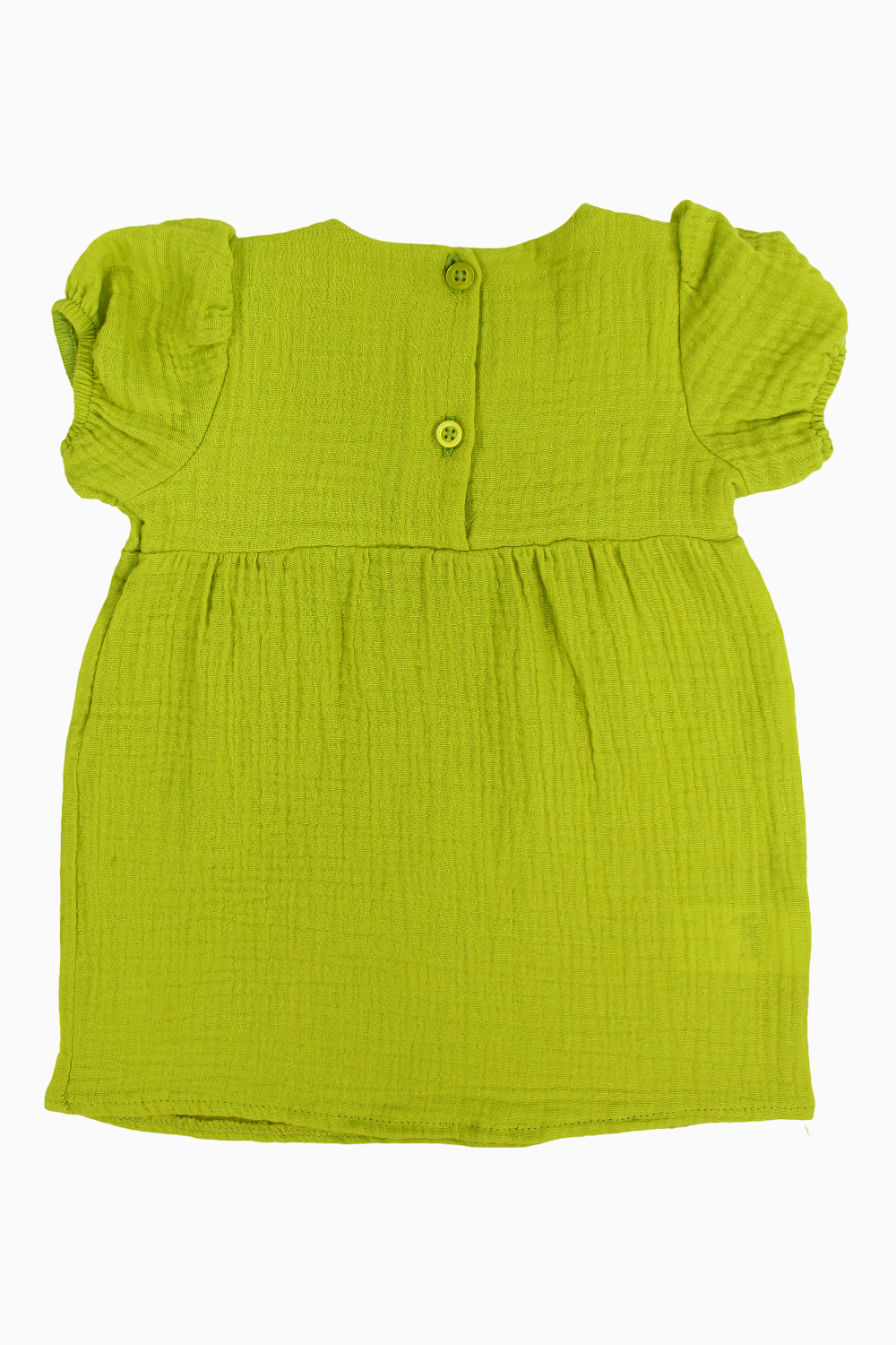 Baby Girls Cotton Dress – Light Green