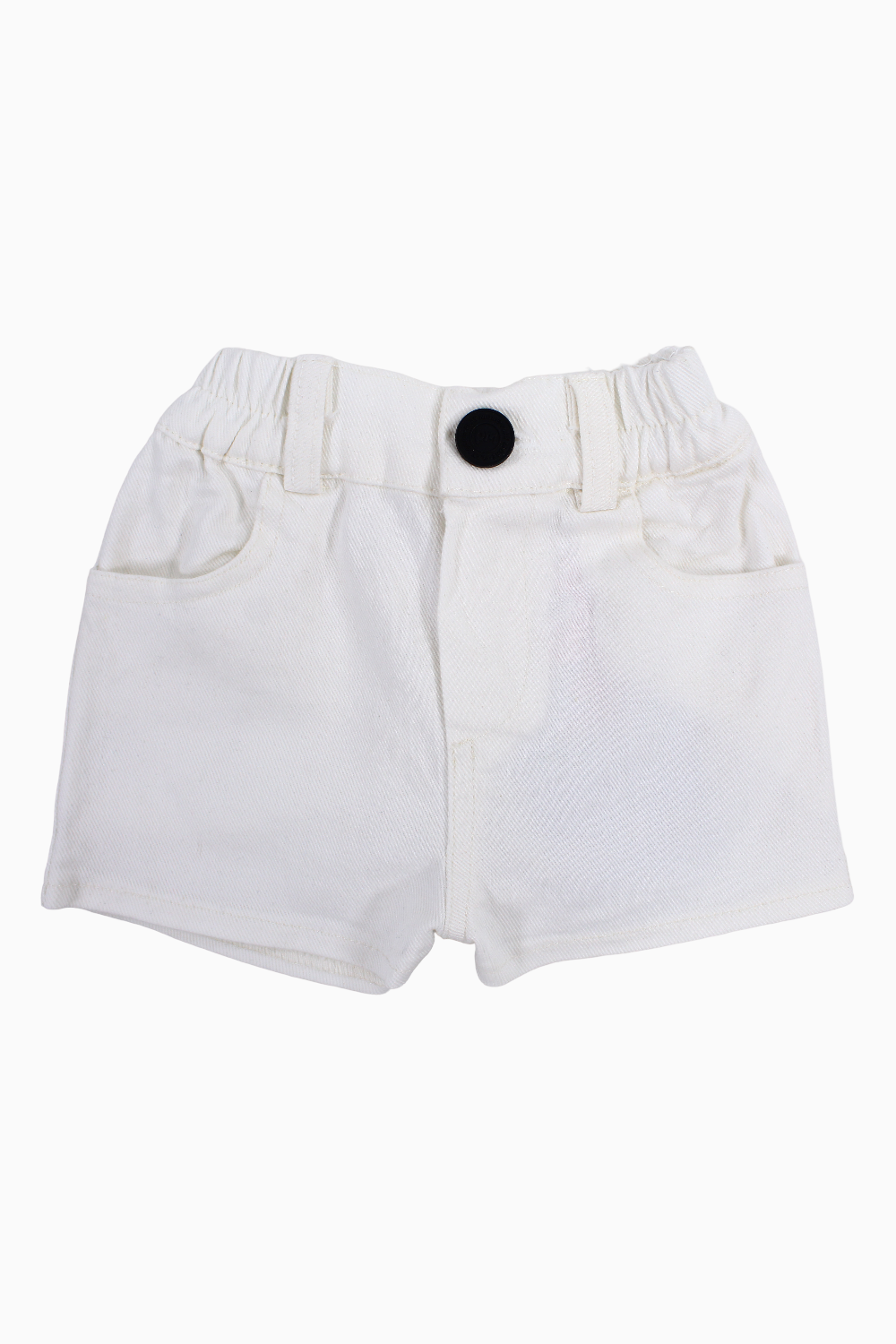 Unisex Baby Gabardine Shorts – Off-white