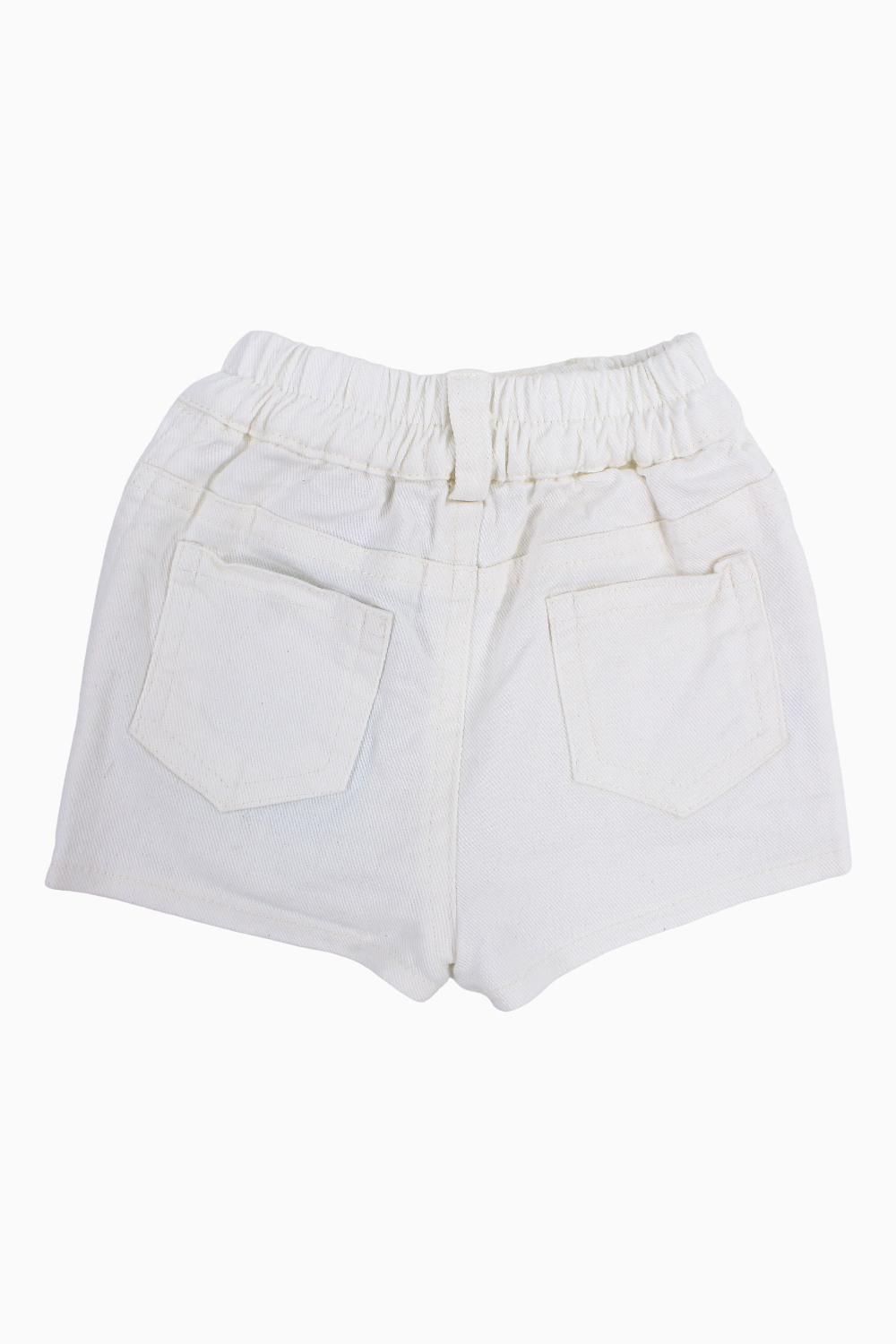 Unisex Baby Gabardine Shorts – Off-white