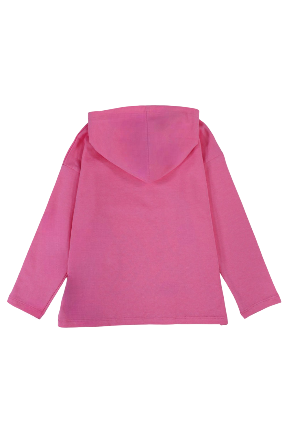 Girls Cotton Hoodie – Pink with "Snacks for Dinner" Bananas Print