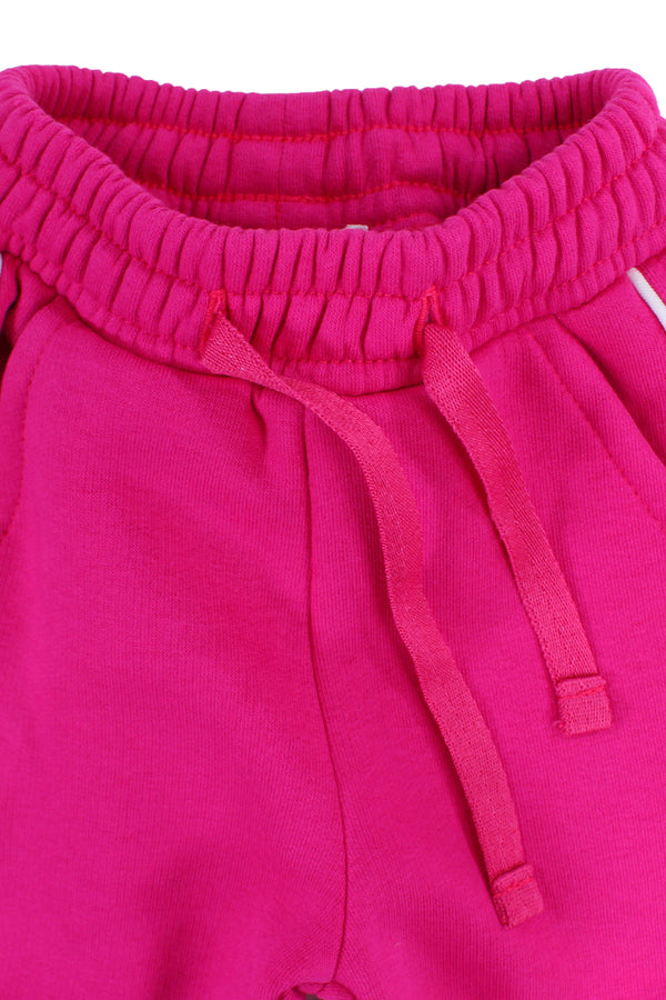 Baby Girls Cotton Sweatpants – Fuchsia