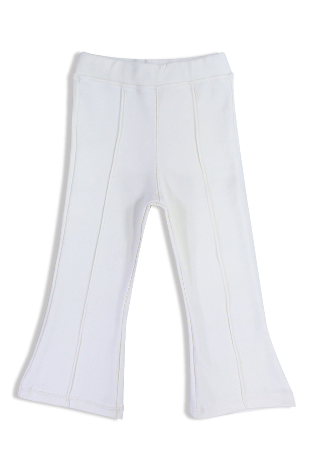 Girls Creased Front Flared Pants – Off-White