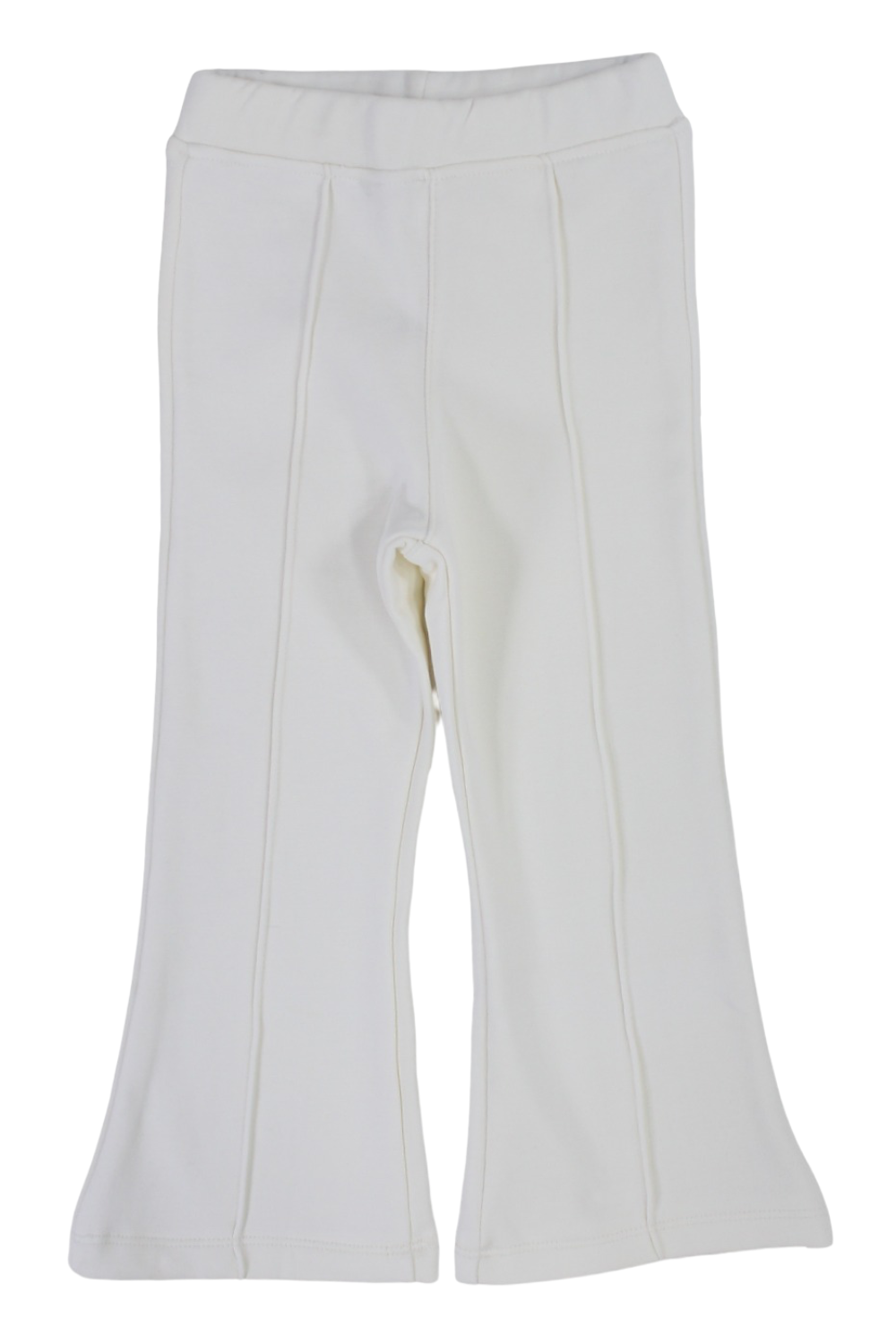 Girls Creased Front Flared Pants – Off-White