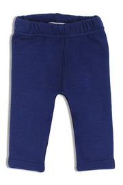 Baby Girls Interlock Fur Leggings – Navy