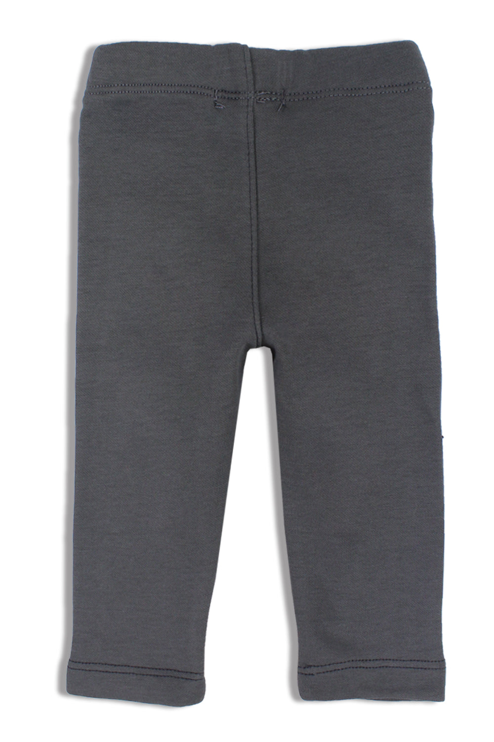 Baby Girls Interlock Fur Leggings – Dark Grey