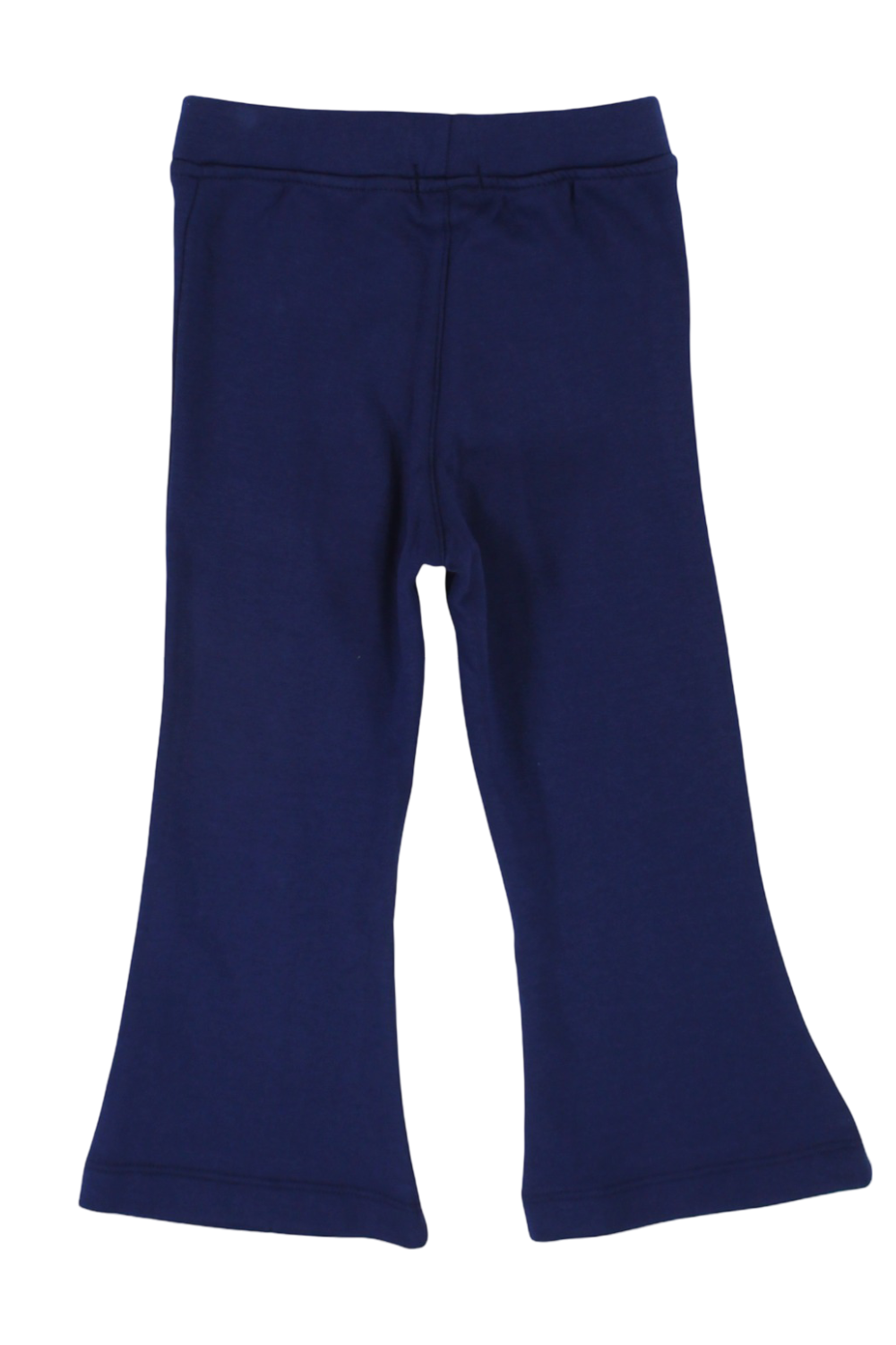 Girls Creased Front Flared Pants – Navy
