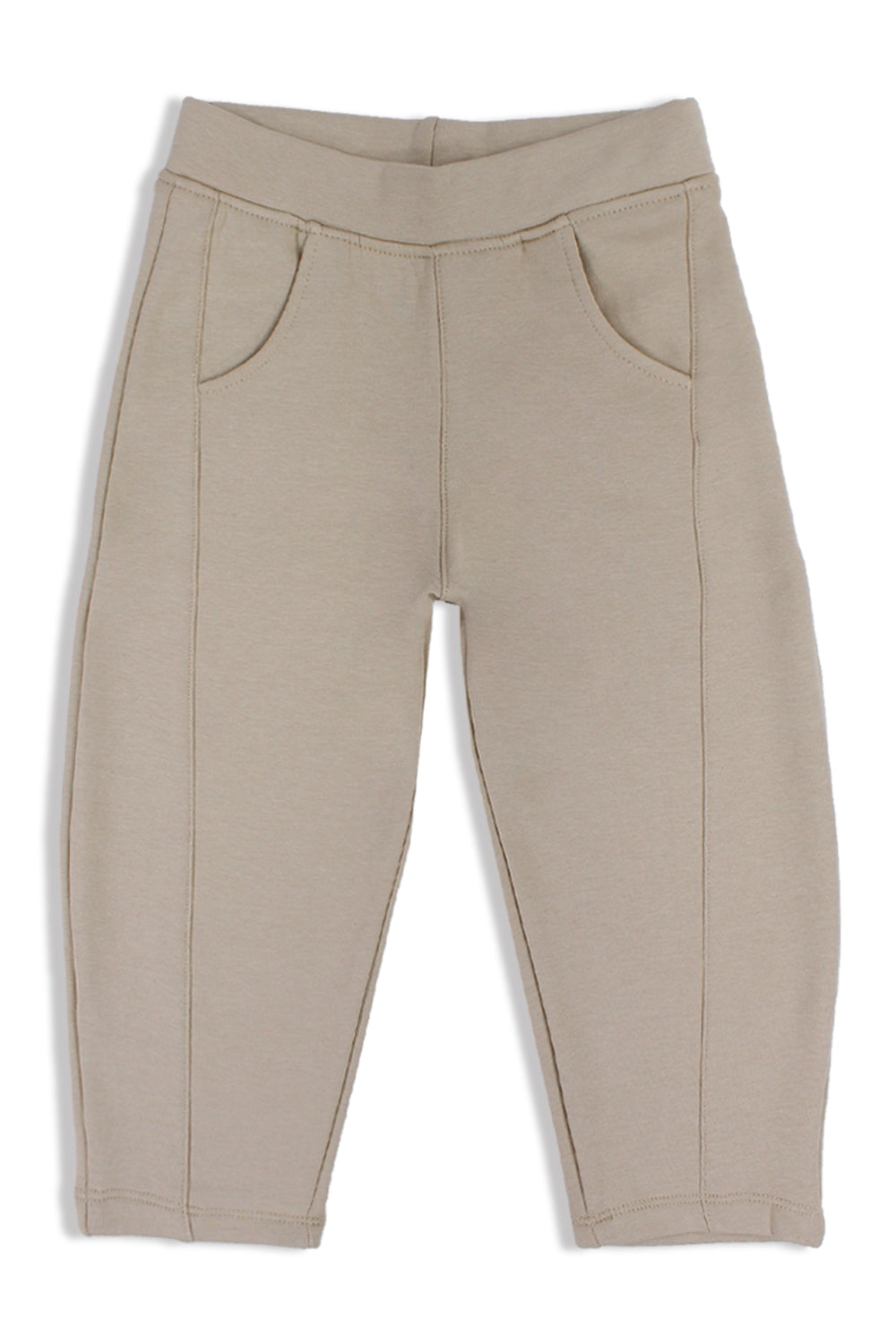 Girls Barrel Fit Pants – Beige