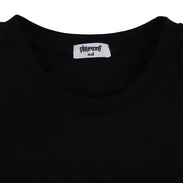 Unisex Teens Cotton T-Shirt – Black with Playmore Print