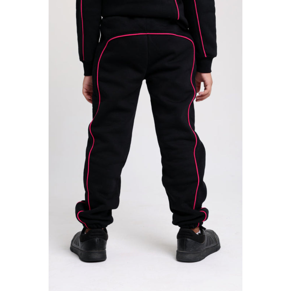 Girls Cotton Sweatpants - Black