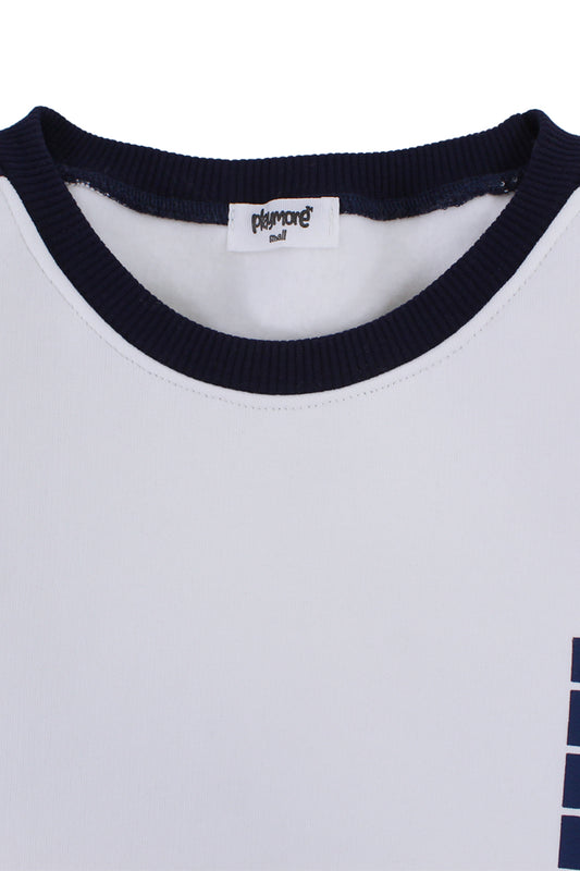 Teens Cotton Sweatshirt – Off-White with "No Bad Days" Print
