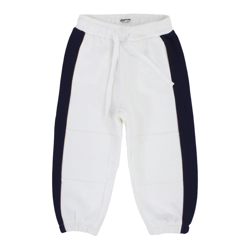 Boys Sweatpants – Off White & Navy