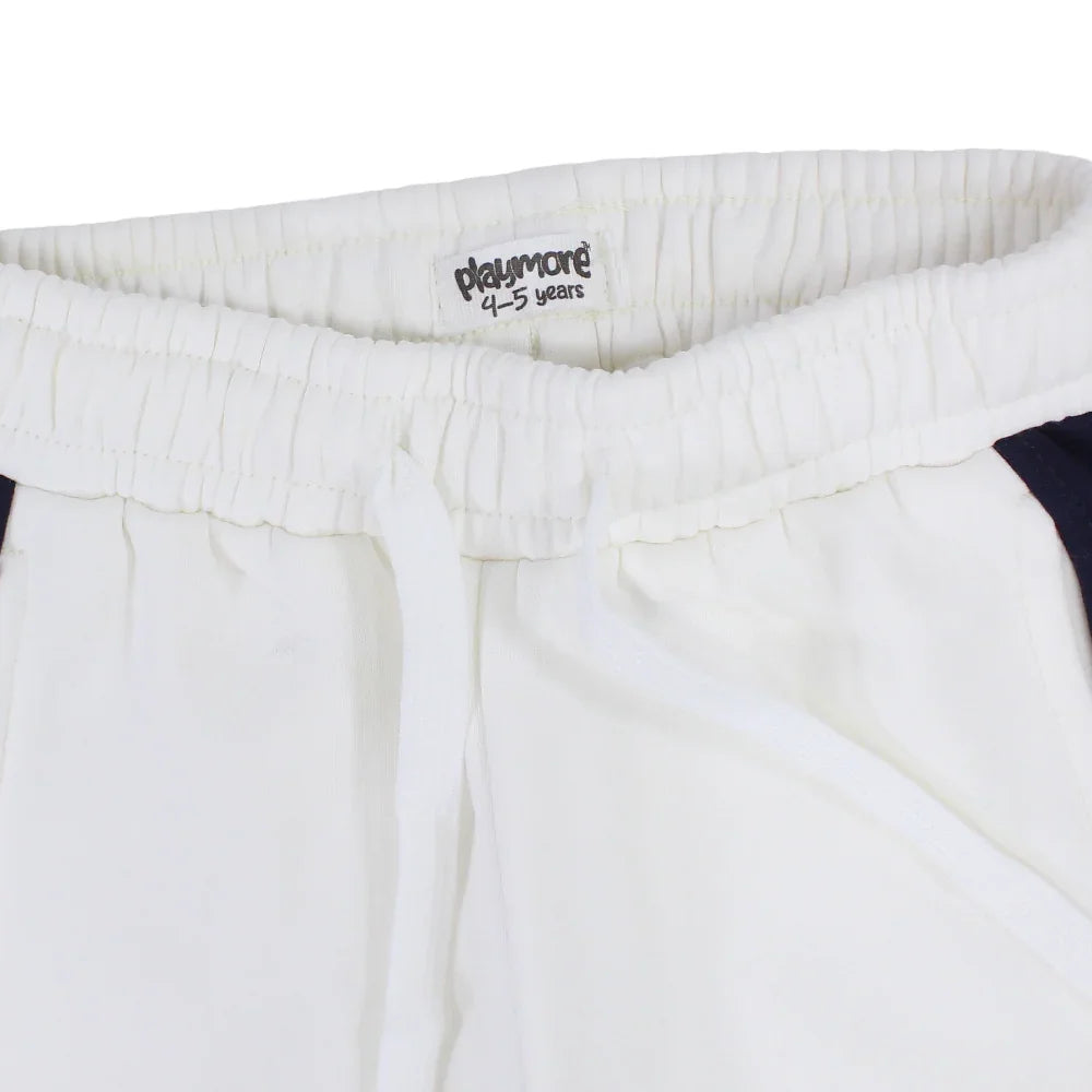 Boys Sweatpants – Off White & Navy