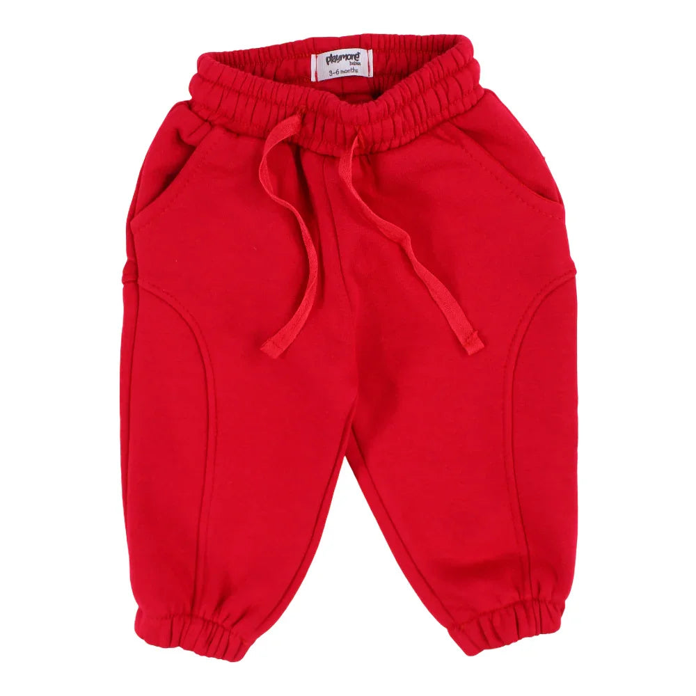 Baby Girls Sweatpants – Red