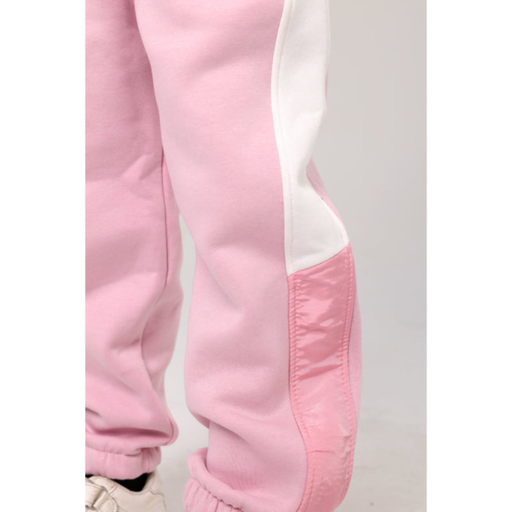 Girls Cotton Sweatpants – Pink
