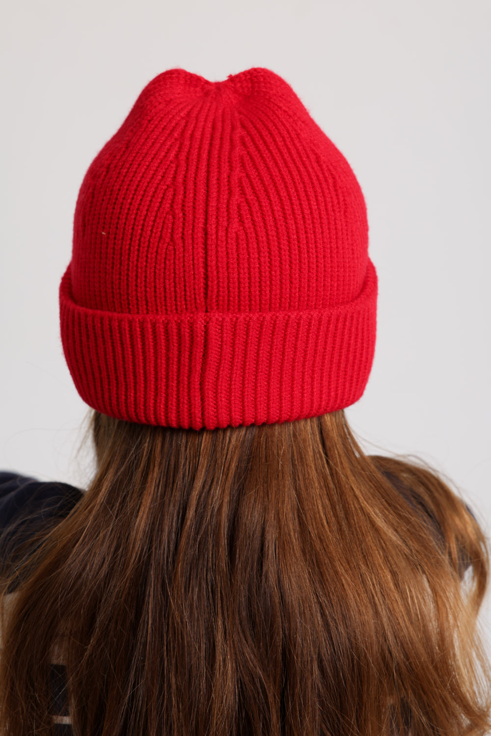 Unisex Cozy Blend Ice Cap – Red with Victory Sign Print