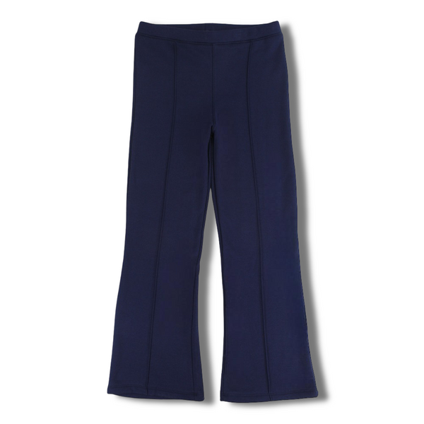 Teens Cotton Flared Leggings - Navy