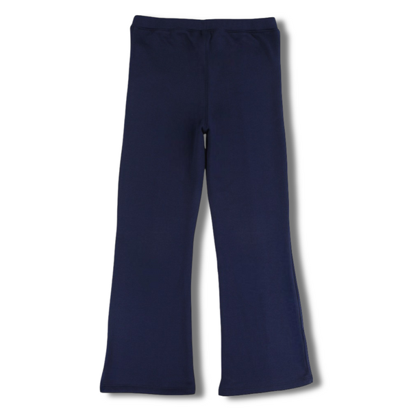 Teens Cotton Flared Leggings - Navy