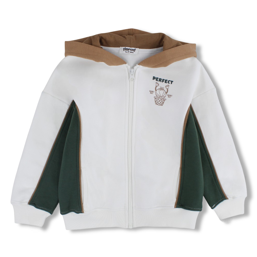 Unisex Cotton Hoodie – Off-White with "Prefect" Design