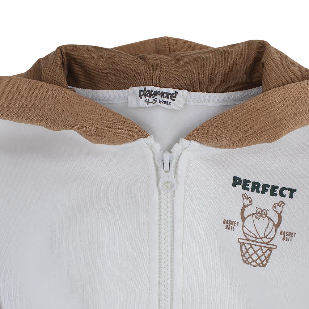 Unisex Cotton Hoodie – Off-White with "Prefect" Design