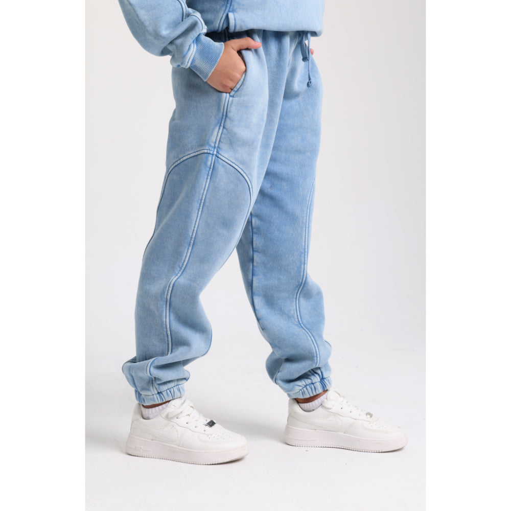Unisex Cotton Sweat Pants – Baby Blue