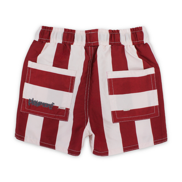 Baby Boys Swimsuit Short – Marron & White