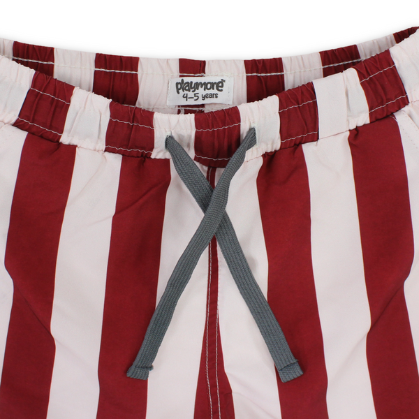 Boys Swimsuit Short – Marron & White