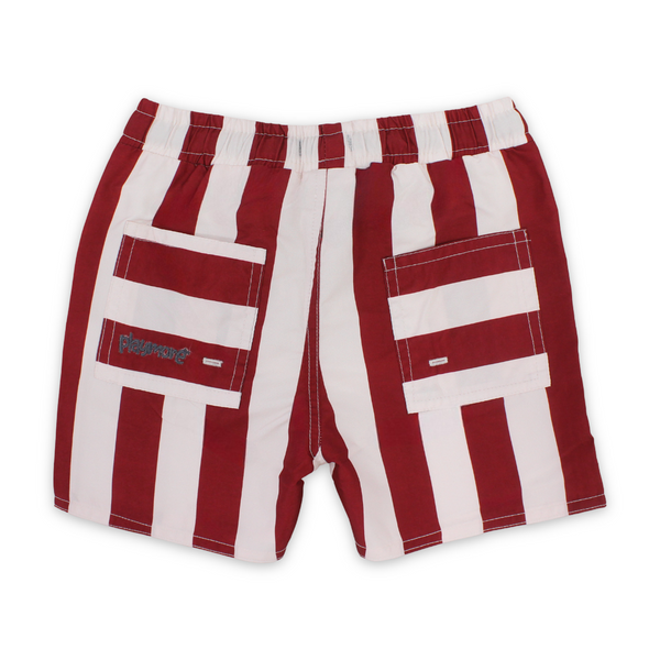 Boys Swimsuit Short – Marron & White