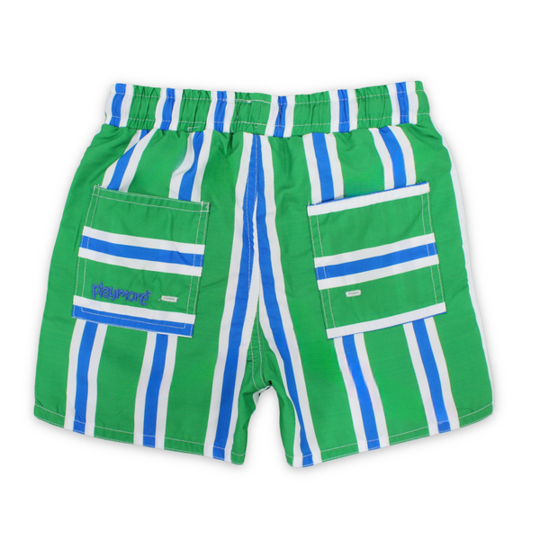 Boys Swimsuit Short – Green & Blue