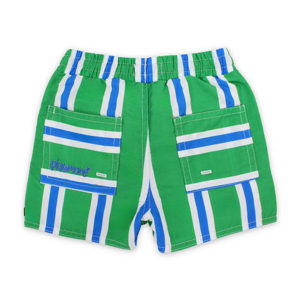 Baby Boys Swimsuit Short – Green & Blue