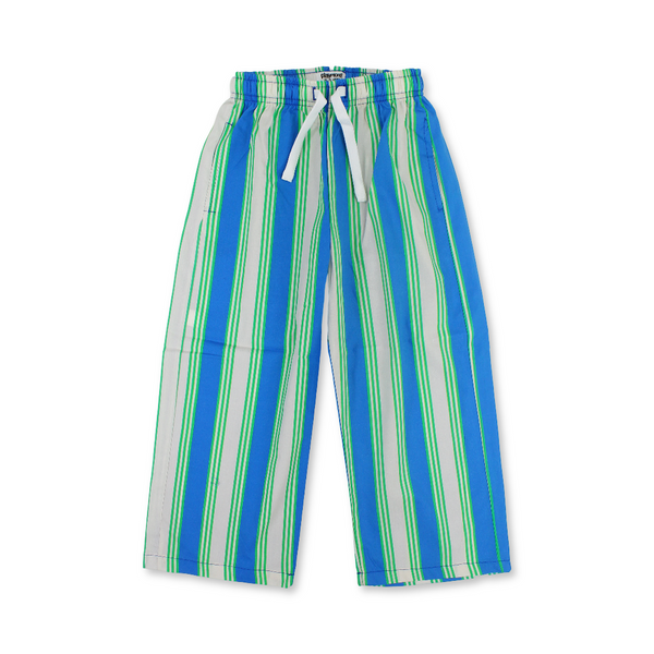 Unisex Cotton Pants – Blue & Off-White