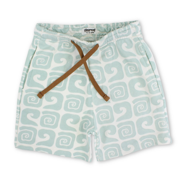 Boys Cotton Shorts – Printed Mint
