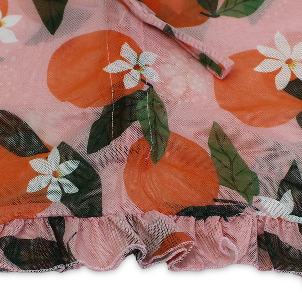 Baby Girls Tulle Cover-Up – Pink Printed
