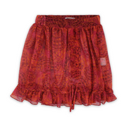 Girls Tulle Cash Mayo – Maroon Printed