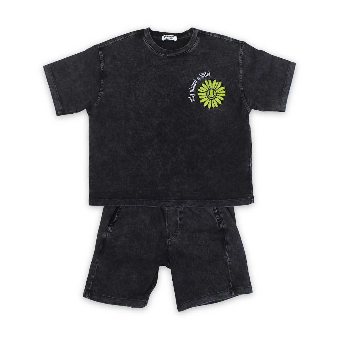 Unisex Cotton Outfit Set – Dark Grey