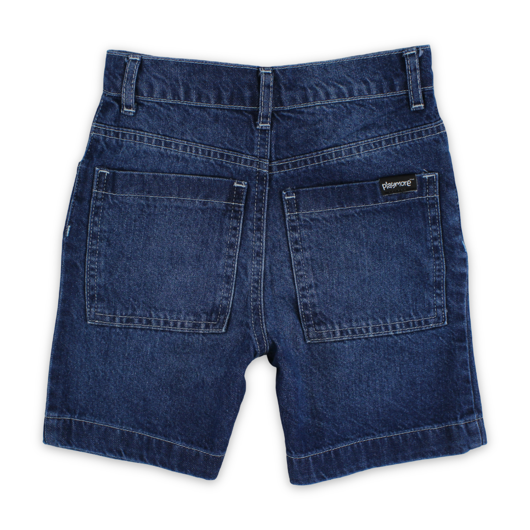 Boys Cotton Denim Short – Blue