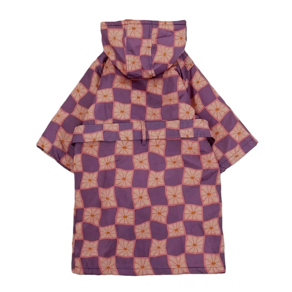 Girls Waterproof Swim Robe – Dustypink & Purple Karuh