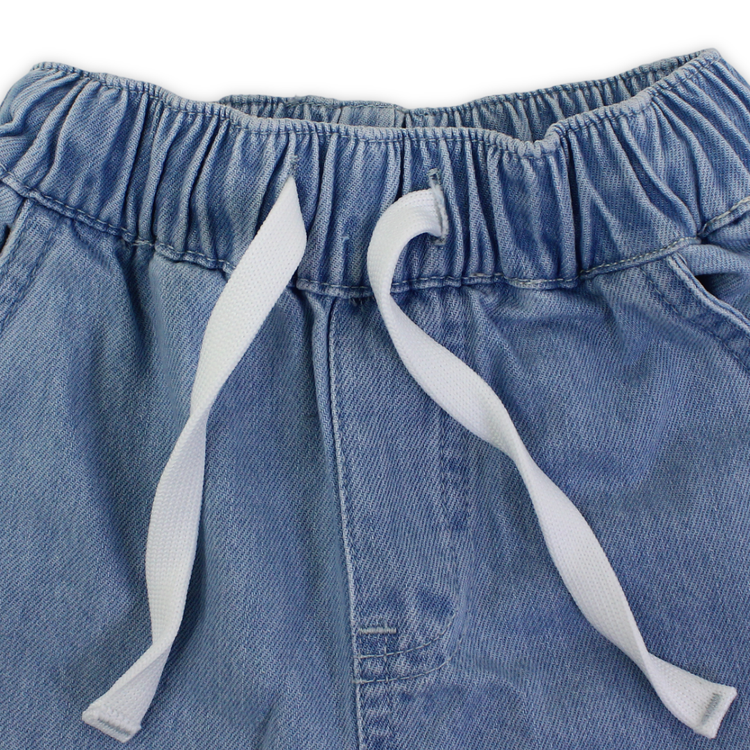 Boys Denim Short – Ice Blue