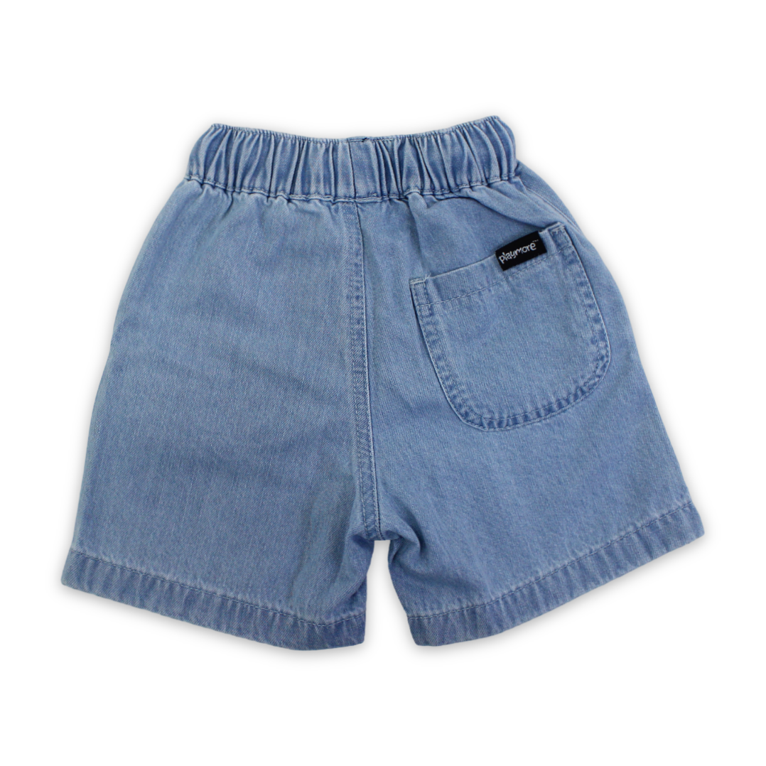 Boys Denim Short – Ice Blue