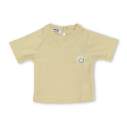 Baby Boys Rash Guard – Beige with Smiley Face Print