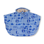 Boys Waterproof Poncho – Baby Blue